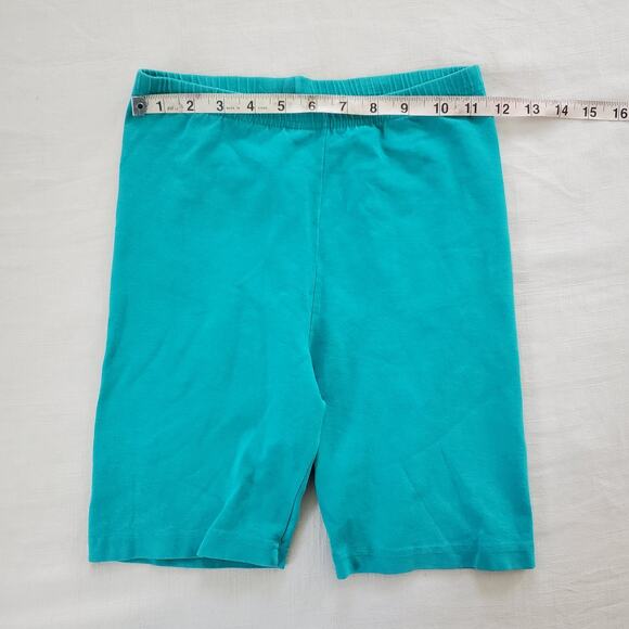 Vintage Aqua Green Biker Shorts kids 10/12 - Picture 2 of 5